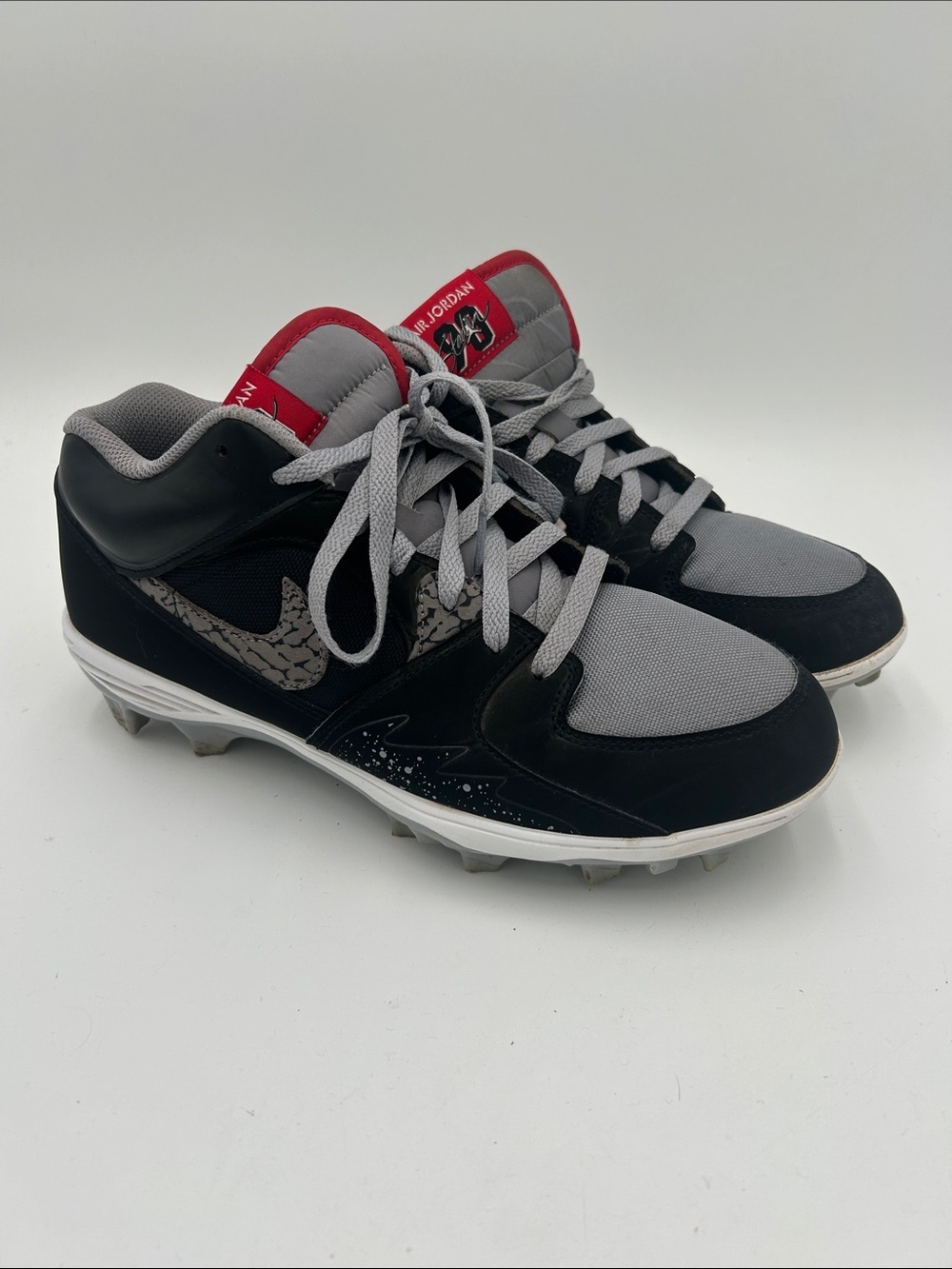 Jordan Stadium 90 Low MCS Men's Baseball Cleats (Black/Ceme) Size 10